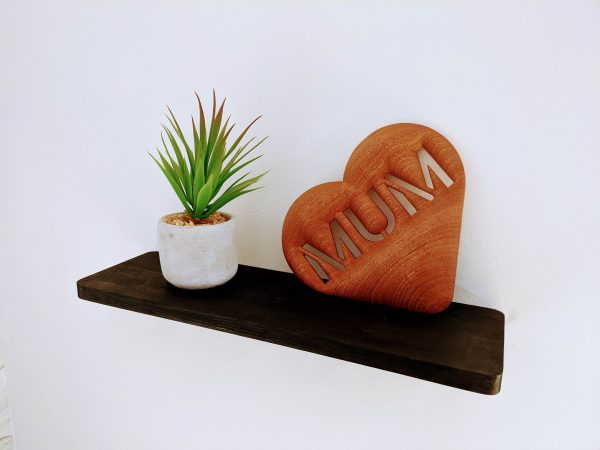 Wooden shaped heart | 3D wooden heart | Love Dad | Father's Day | Dad gift - Image 2