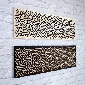 Double Wooden Wall Art | Home Decor | Wall Decorations | Modern Geometric Art