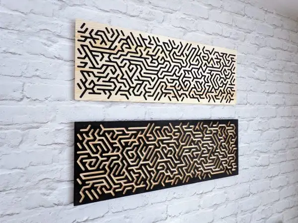 Double Wooden Wall Art | Home Decor | Wall Decorations | Modern Geometric Art