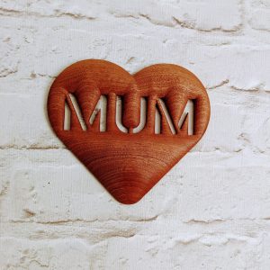 Wooden shaped heart | 3D wooden heart | Love Dad | Father's Day | Dad gift