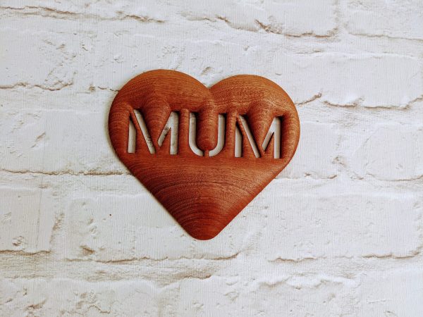 Wooden shaped heart | 3D wooden heart | Love Dad | Father's Day | Dad gift