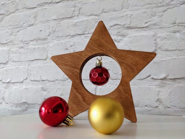 Star with Christmas bauble | Holidays decoration | Christmas ornament