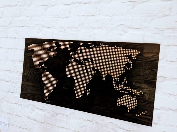 World map Wooden Wall Art | Home Decor | Wall Decoration
